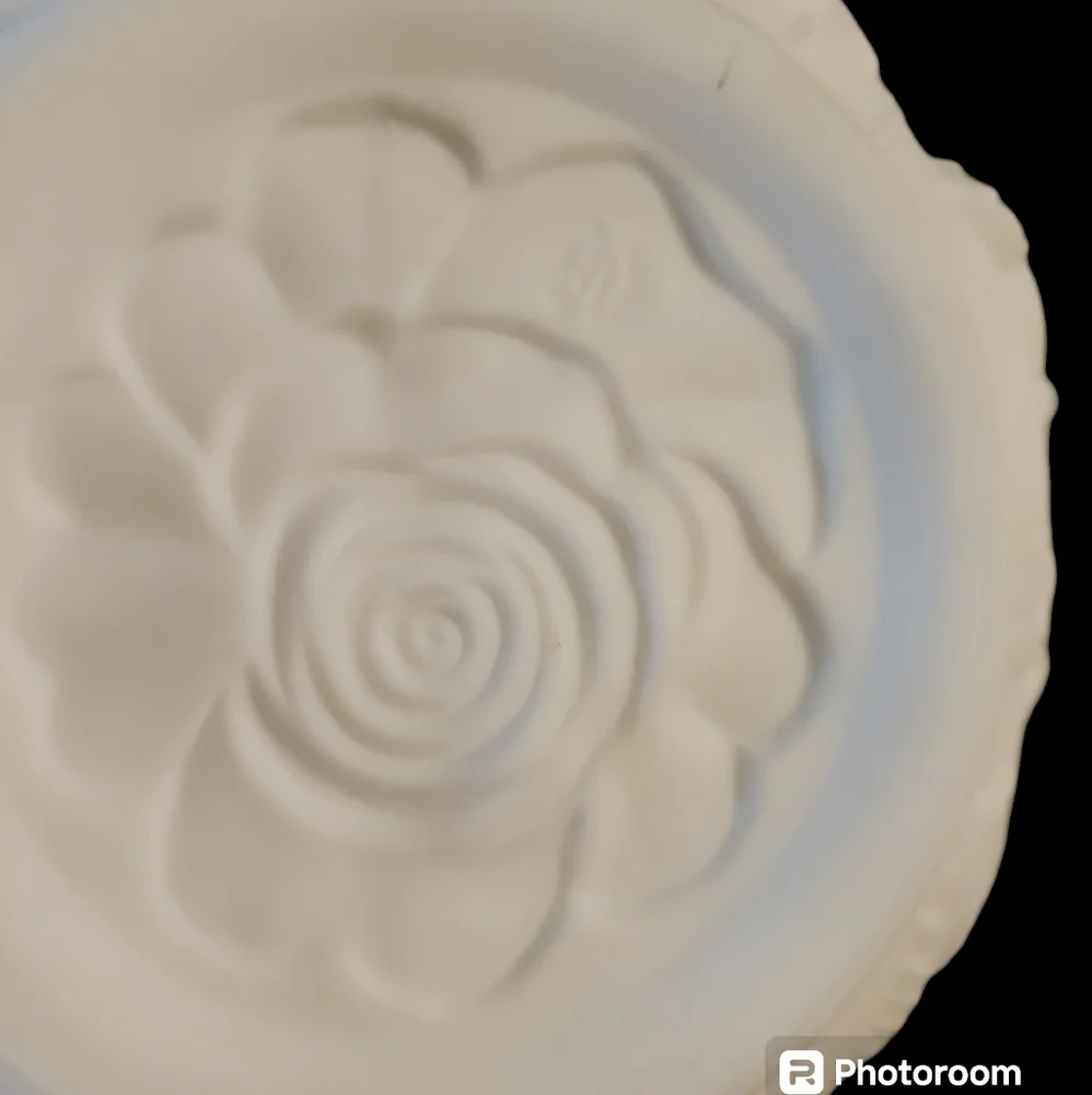 Vintage Imperial Glass Rose Embossed Bowl